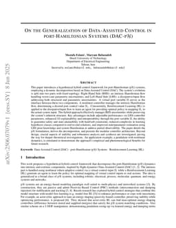 On the Generalization of Data-Assisted Control in port-Hamiltonian Systems (DAC-pH)
