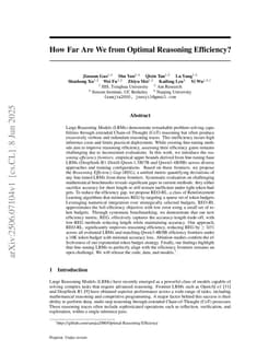 How Far Are We from Optimal Reasoning Efficiency?