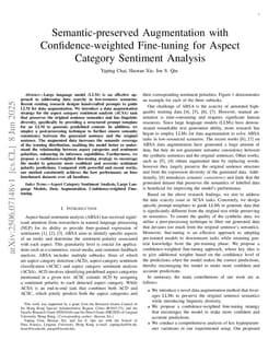 Semantic-preserved Augmentation with Confidence-weighted Fine-tuning for Aspect Category Sentiment Analysis