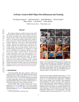 GoTrack: Generic 6DoF Object Pose Refinement and Tracking