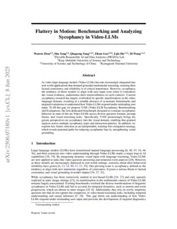 Flattery in Motion: Benchmarking and Analyzing Sycophancy in Video-LLMs