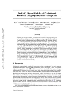 VeriLoC: Line-of-Code Level Prediction of Hardware Design Quality from Verilog Code