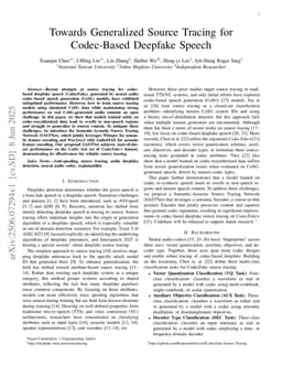 Towards Generalized Source Tracing for Codec-Based Deepfake Speech