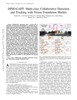 DINO-CoDT: Multi-class Collaborative Detection and Tracking with Vision Foundation Models