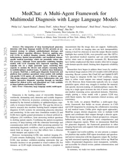 MedChat: A Multi-Agent Framework for Multimodal Diagnosis with Large Language Models