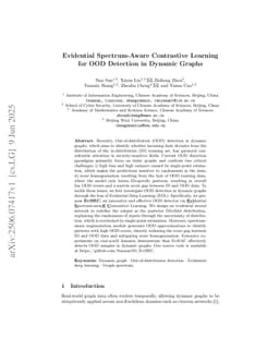 Evidential Spectrum-Aware Contrastive Learning for OOD Detection in Dynamic Graphs