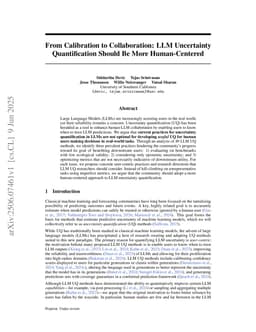 From Calibration to Collaboration: LLM Uncertainty Quantification Should Be More Human-Centered