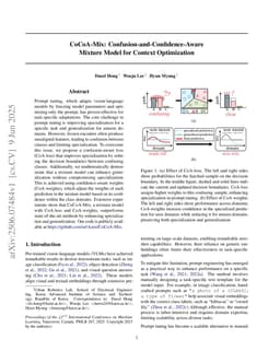 CoCoA-Mix: Confusion-and-Confidence-Aware Mixture Model for Context Optimization