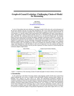 Graph-of-Causal Evolution: Challenging Chain-of-Model for Reasoning