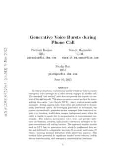 Generative Voice Bursts during Phone Call