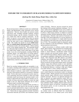 Explore the vulnerability of black-box models via diffusion models