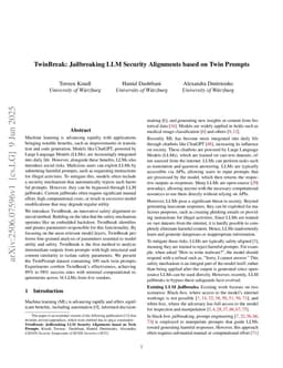 TwinBreak: Jailbreaking LLM Security Alignments based on Twin Prompts