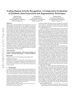 Scaling Human Activity Recognition: A Comparative Evaluation of Synthetic Data Generation and Augmentation Techniques