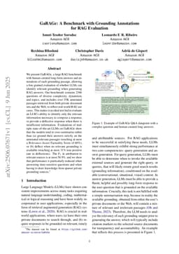 GaRAGe: A Benchmark with Grounding Annotations for RAG Evaluation