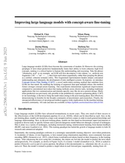 Improving Large Language Models with Concept-Aware Fine-Tuning