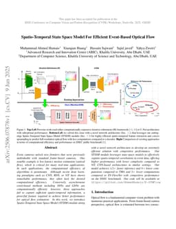 Spatio-Temporal State Space Model For Efficient Event-Based Optical Flow