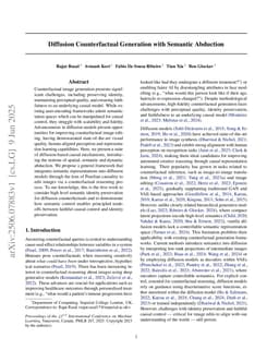Diffusion Counterfactual Generation with Semantic Abduction