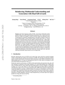 Reinforcing Multimodal Understanding and Generation with Dual Self-rewards