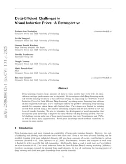 Data-Efficient Challenges in Visual Inductive Priors: A Retrospective