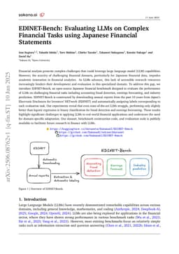 EDINET-Bench: Evaluating LLMs on Complex Financial Tasks using Japanese Financial Statements