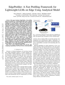 EdgeProfiler: A Fast Profiling Framework for Lightweight LLMs on Edge Using Analytical Model