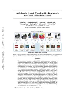 AVA-Bench: Atomic Visual Ability Benchmark for Vision Foundation Models