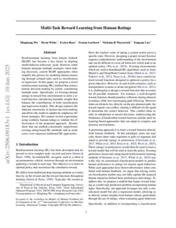 Multi-Task Reward Learning from Human Ratings