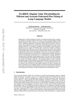 FLoRIST: Singular Value Thresholding for Efficient and Accurate Federated Fine-Tuning of Large Language Models