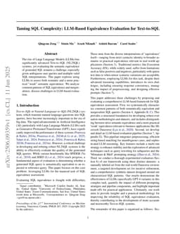 Taming SQL Complexity: LLM-Based Equivalence Evaluation for Text-to-SQL