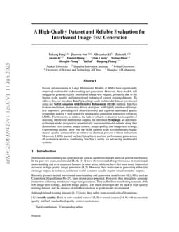 A High-Quality Dataset and Reliable Evaluation for Interleaved Image-Text Generation