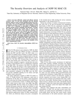 The Security Overview and Analysis of 3GPP 5G MAC CE