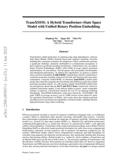 TransXSSM: A Hybrid Transformer State Space Model with Unified Rotary Position Embedding