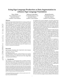 Using Sign Language Production as Data Augmentation to enhance Sign Language Translation