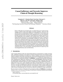 Causal Sufficiency and Necessity Improves Chain-of-Thought Reasoning