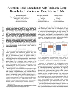 Attention Head Embeddings with Trainable Deep Kernels for Hallucination Detection in LLMs