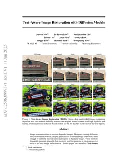 Text-Aware Image Restoration with Diffusion Models