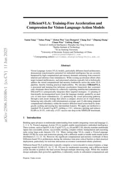 EfficientVLA: Training-Free Acceleration and Compression for Vision-Language-Action Models