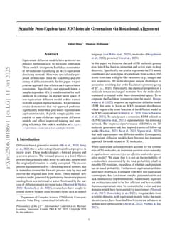 Scalable Non-Equivariant 3D Molecule Generation via Rotational Alignment