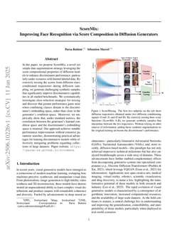 ScoreMix: Improving Face Recognition via Score Composition in Diffusion Generators
