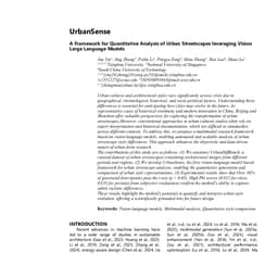 UrbanSense:AFramework for Quantitative Analysis of Urban Streetscapes leveraging Vision Large Language Models