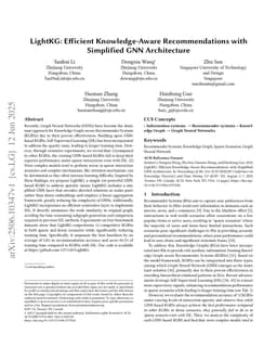 LightKG: Efficient Knowledge-Aware Recommendations with Simplified GNN Architecture