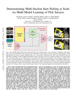 Demonstrating Multi-Suction Item Picking at Scale via Multi-Modal Learning of Pick Success