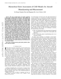 Hierarchical Error Assessment of CAD Models for Aircraft Manufacturing-and-Measurement