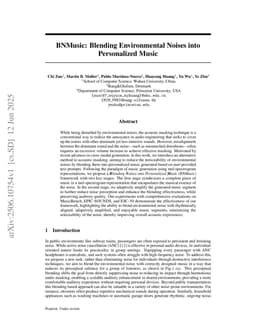 BNMusic: Blending Environmental Noises into Personalized Music