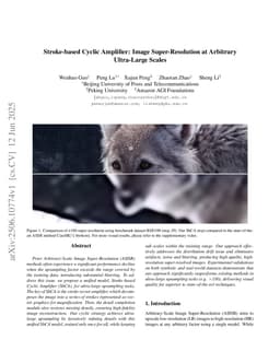Stroke-based Cyclic Amplifier: Image Super-Resolution at Arbitrary Ultra-Large Scales