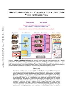 Prompts to Summaries: Zero-Shot Language-Guided Video Summarization