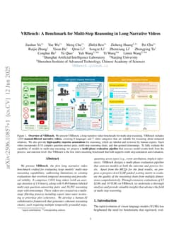 VRBench: A Benchmark for Multi-Step Reasoning in Long Narrative Videos