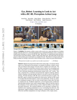 Eye, Robot: Learning to Look to Act with a BC-RL Perception-Action Loop