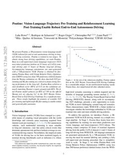 Poutine: Vision-Language-Trajectory Pre-Training and Reinforcement Learning Post-Training Enable Robust End-to-End Autonomous Driving