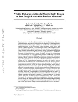 VFaith: Do Large Multimodal Models Really Reason on Seen Images Rather than Previous Memories?